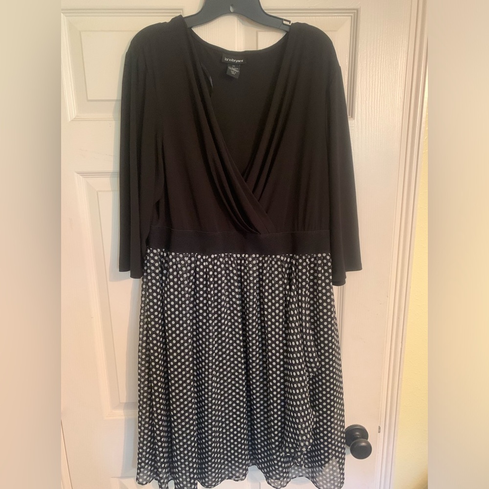 Retro style polka dot dress, lane Bryant, size 22